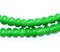 White Heart Beads - Full Strand of Glass African Trade Beads - The Bead Chest (6mm, Green)